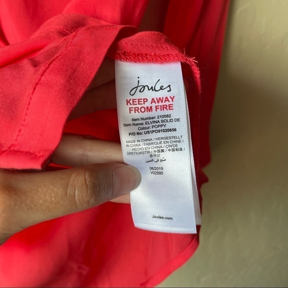 Joules Elvina Woven Button Front Long Sleeve - Picture 6 of 7